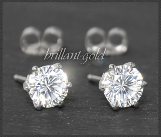 Brillant Solitär Stecker 585 Gold; 1,53ct, Si1